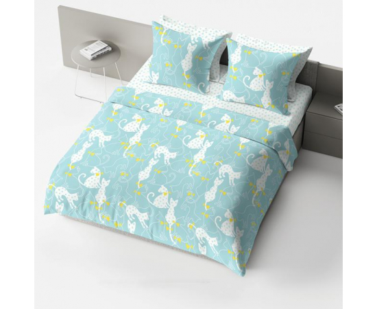 КПБ из бязи Дуэт (2н. 70х70) Китти, изображение 9 - Интернет магазин "Труд"