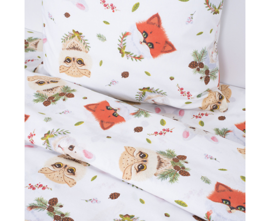 КПБ 1,5сп (1нав.50х70) поплин Лесные пушист, изображение 2 - Интернет магазин "Труд"