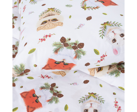 КПБ 1,5сп (1нав.50х70) поплин Лесные пушист, изображение 3 - Интернет магазин "Труд"