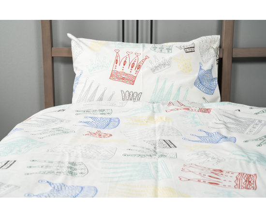 КПБ из бязи 1,5сп(1нав.50х70) Принц и принцесса, изображение 6 - Интернет магазин "Труд"