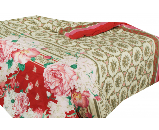 Пододеяльник из бязи 220х240 Пионы бордо - Интернет магазин "Труд"