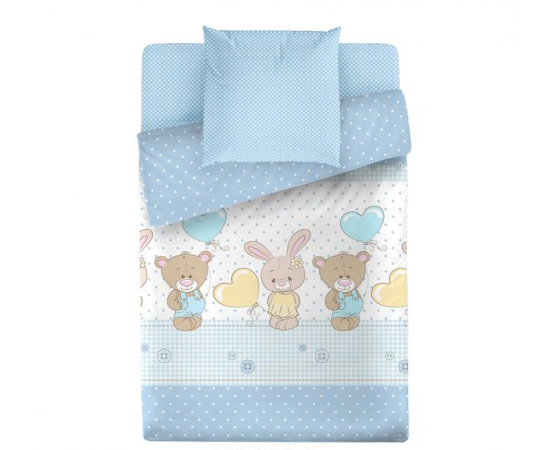 КПБ из поплина  110х140 (1нав.40х60) Друзья - Интернет магазин "Труд"