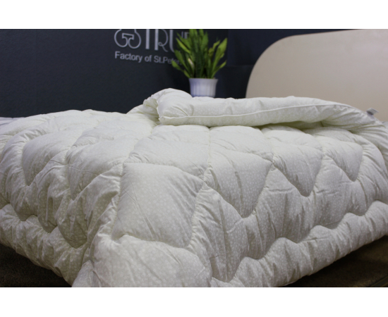 Одеяло из овечьей шерсти 2 сп Полянка - Интернет магазин "Труд"