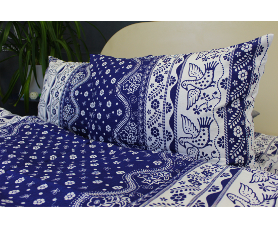 КПБ 1,5сп (2нав.70х70) п/лен Птица счастья, изображение 4 - Интернет магазин "Труд"