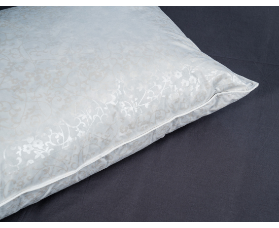 Подушка из натурал. пуха люкс 70х70 Серебро, изображение 2 - Интернет магазин "Труд"