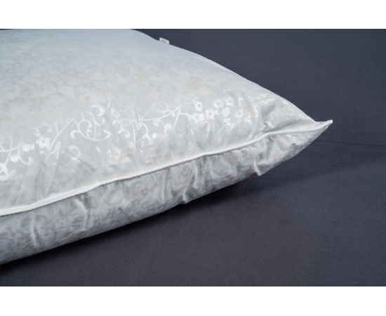 Подушка из натурал. пуха люкс 70х70 Серебро, изображение 3 - Интернет магазин "Труд"