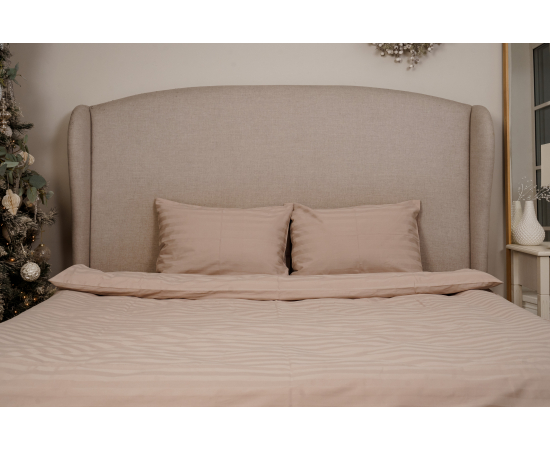 КПБ из сатина 1,5сп (2н. 70х70) Латте 3х3, изображение 2 - Интернет магазин "Труд"