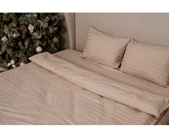 КПБ из сатина 1,5сп (2н. 70х70) Латте 3х3, изображение 3 - Интернет магазин "Труд"