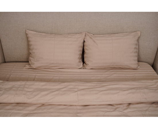 КПБ из сатина 1,5сп (2н. 70х70) Латте 3х3, изображение 4 - Интернет магазин "Труд"