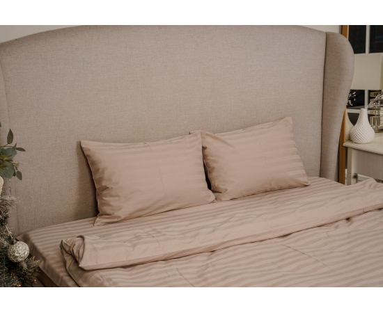 КПБ из сатина 1,5сп (2н. 70х70) Латте 3х3, изображение 6 - Интернет магазин "Труд"