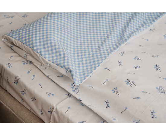 КПБ из поплина 1,5сп (2н.50х70) Сальвия, изображение 5 - Интернет магазин "Труд"