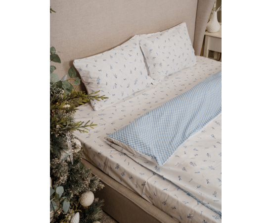 КПБ из поплина 1,5сп (2н.70х70) Сальвия, изображение 6 - Интернет магазин "Труд"