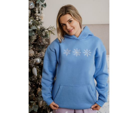 Толстовка женская 210-17 размер XL Голубой - Интернет магазин "Труд"