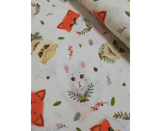 Пододеяльник из поплина 110х140 Лесные пушистики, изображение 2 - Интернет магазин "Труд"