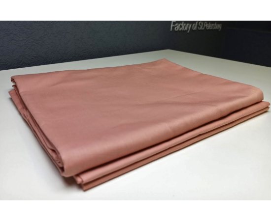 Простыня из сатина 2сп Персик - Интернет магазин "Труд"